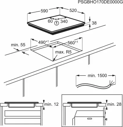 Built-in Hob ELECTROLUX EHF6232FOK Photo 2