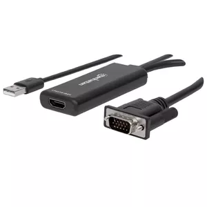Преобразователь VGA и USB-A в HDMI Manhattan 152426