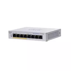 Unmanaged L2 Gigabit Ethernet PoE Switch Cisco CBS110-8PP-D — 8× RJ-45 10/100/1000, 48 V DC, 16 Gbit/s, 8192 MAC