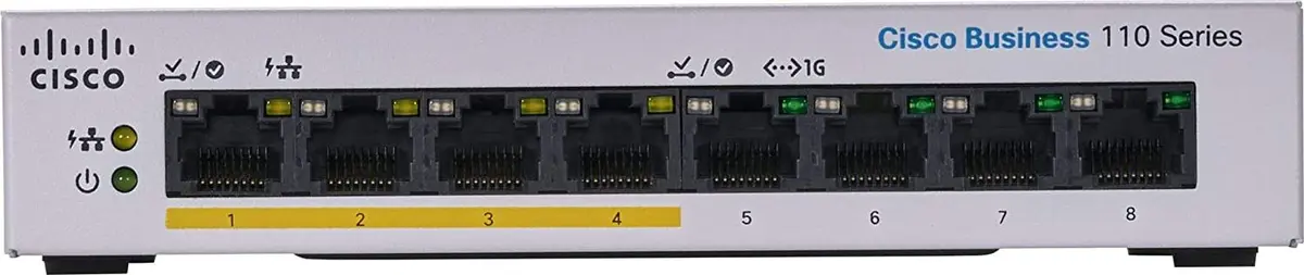 Cisco CBS110-8PP-D Unmanaged L2 Gigabit PoE Switch Photo 2