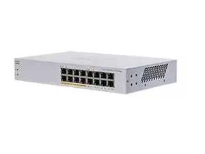 Unmanaged L2 Gigabit PoE Switch Cisco CBS110 16x 10/100/1000 RJ-45, 1U, 32 Gbit/s, 8192 MAC