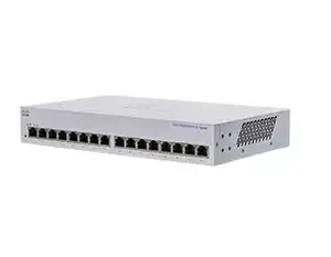 Switch, Cisco CBS110 Unmanaged L2 Gigabit Ethernet 16x RJ-45 (10/100/1000), 1U, 32 Gbps