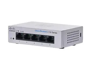 Unmanaged L2 Gigabit Ethernet Switch Cisco CBS110 — 5x RJ-45 10/100/1000, 1U, 12V DC, 2048 MAC, 10 Gbit/s