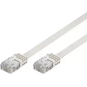 Networking cable Deltaco TP-61V-FL RJ-45 Cat6 1 m White
