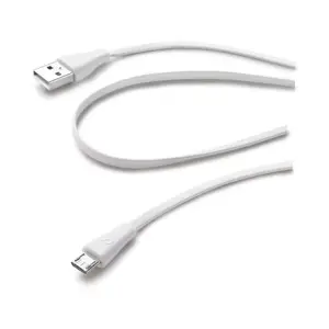 USB cable Cellularline USB Cable Color Micro‑USB, 1 m, USB A to Micro‑B, USB 2.0, white