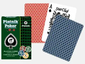 Playing cards Piatnik Pokerio kortos — Piatnik model 1322P, standard poker deck