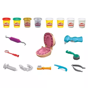 Игровой набор HASBRO Play-Doh Drill 'n Fill Dentist — 18 предметов, разноцветный, для детей от 3 лет
