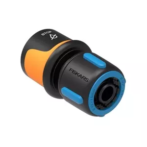 Соединитель шланга Fiskars 1027079, 1 шт., чёрный/синий/жёлтый, пластик, 32 г