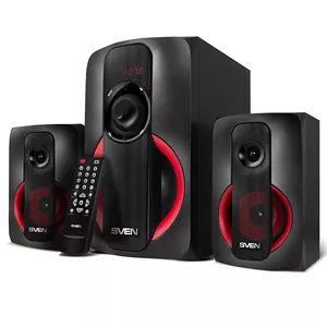 Акустическая система 2.1 SVEN MS-304, 40 Вт RMS, сателлиты 2×20 Вт, сабвуфер 20 Вт, Bluetooth, чёрный