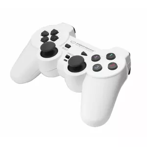 ESPERANZA EGG102W WARRIOR - VIBRATION GAMEPAD FOR PC COMPUTERS - WHITE/BLACK