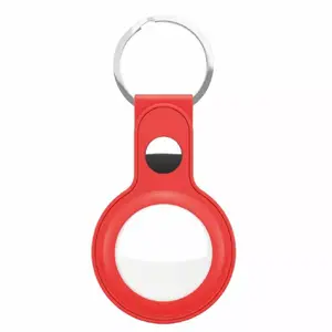 KeyBudz кожаный брелок для AirTag 2 шт — кожаный держатель для Apple AirTag, защитная петля
