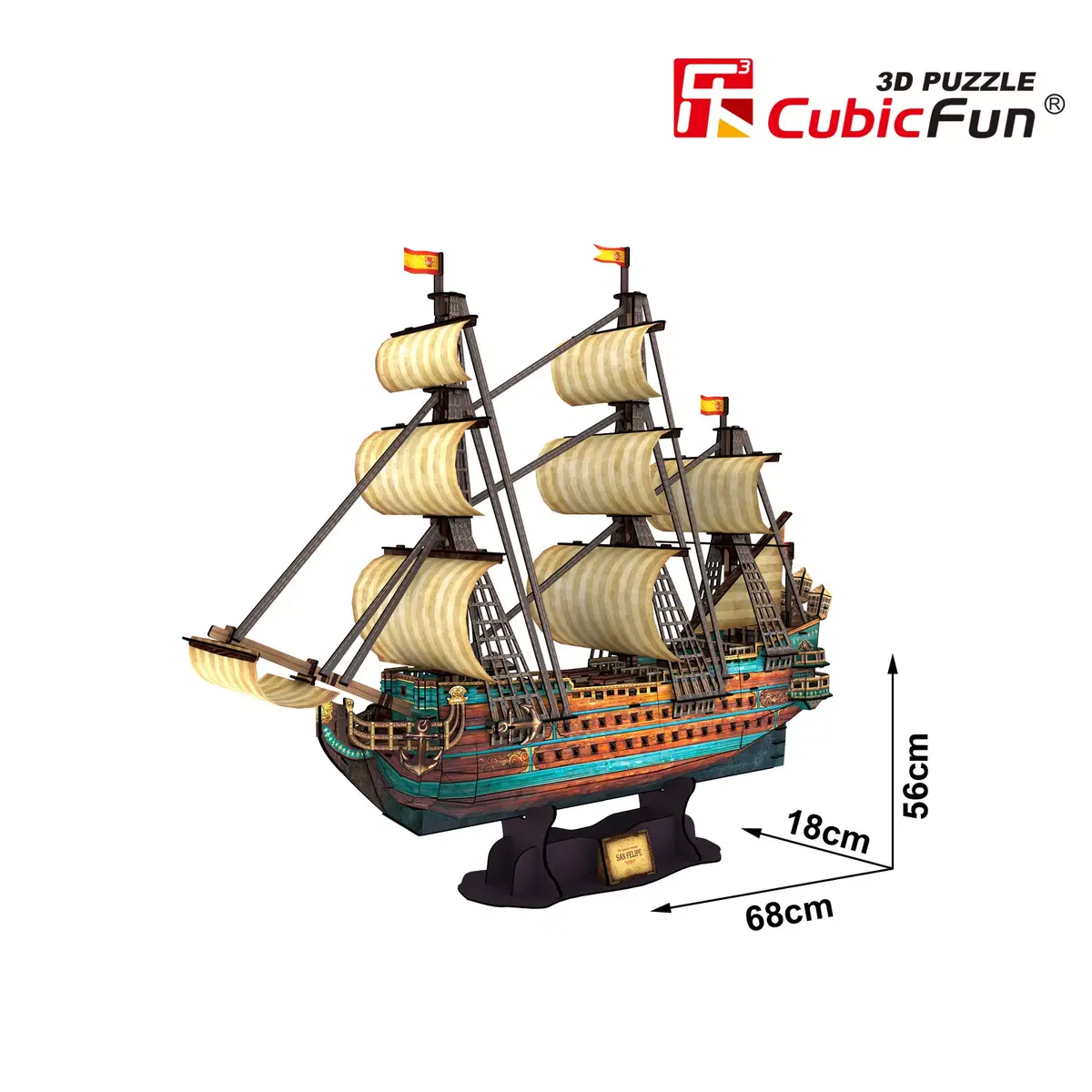 3D-пазл CubicFun San Felipe T4017h Photo 6