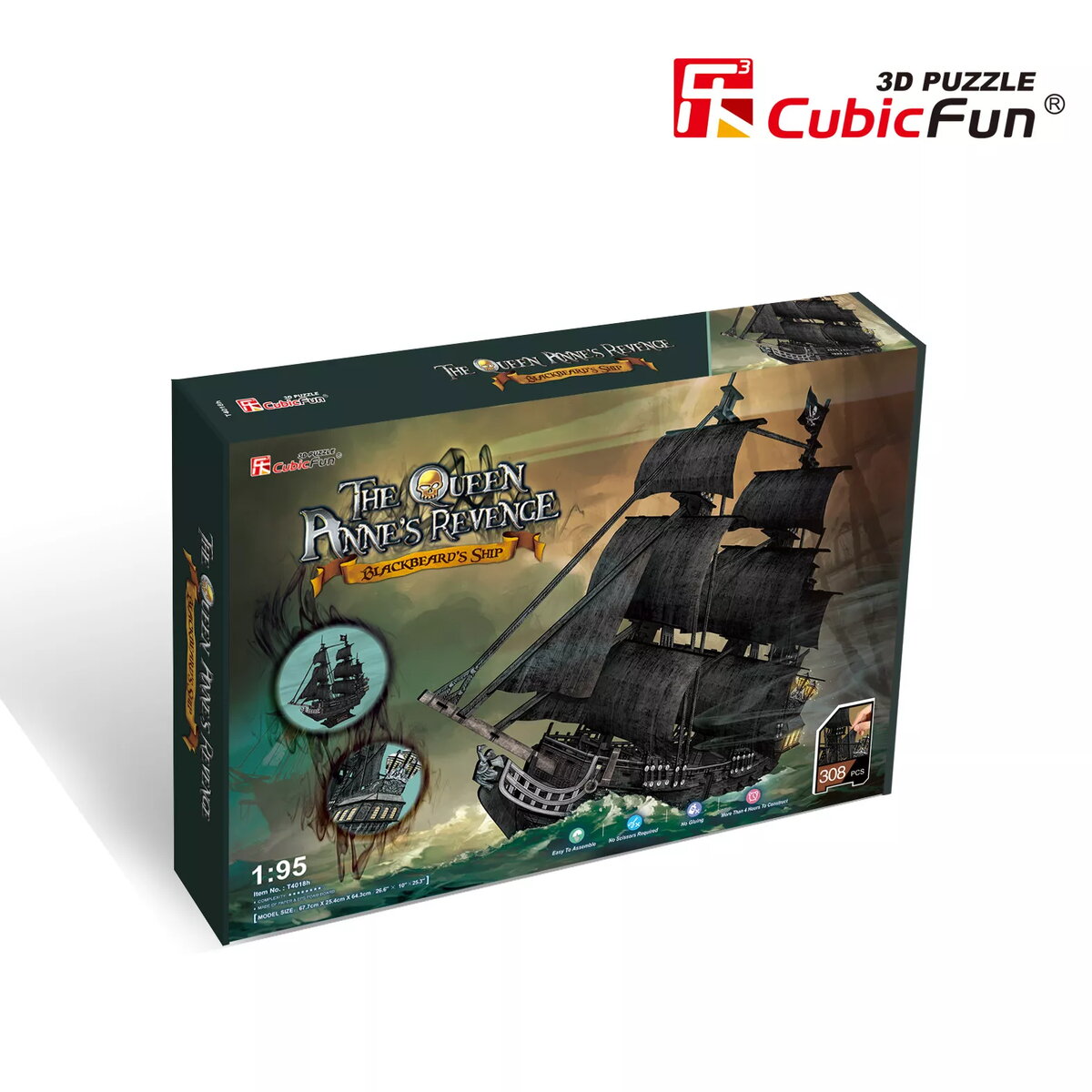 3D puzle cubicfun T4018h Liela komplekta