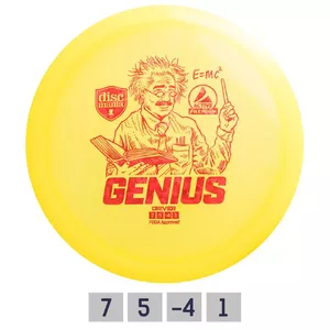 Discgolf Fairway Driver PREMIUM GENIUS 7/5/-4/1 Yellow