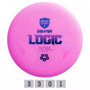 Diskgolfo diskas Putters HARD EXO LOGIC Evolution Pink