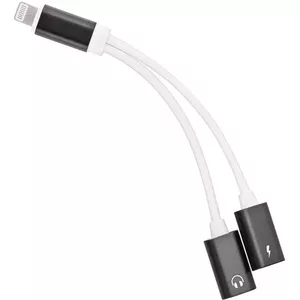Audio adapter PREMIUMCORD Lightning uz 3,5 mm jack ar Lightning uzlādi (modelis kipod54)
