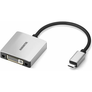 Marmitek 08372 Video kabeļa adapteris 0,15 m USB Type-C DVI melns - sudraba (8372)