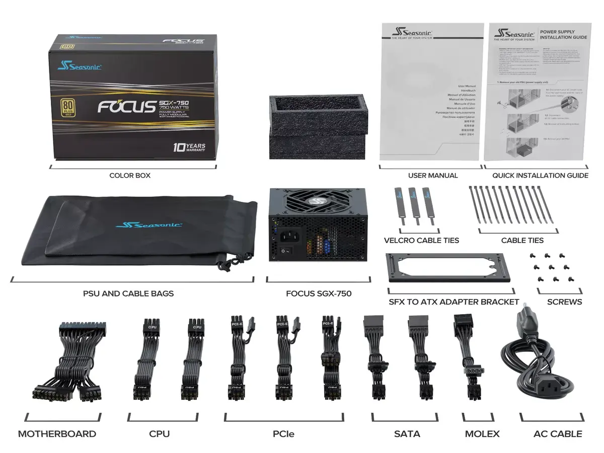 Блок питания Seasonic FOCUS SGX-750 Photo 7