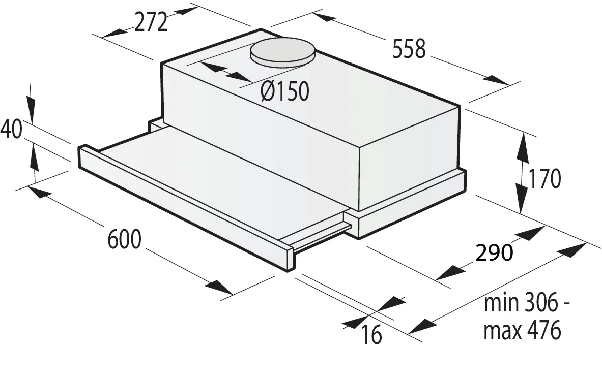 Gorenje HQ60AG2 TH62E3X RL_G400 daļēji iebūvējams
