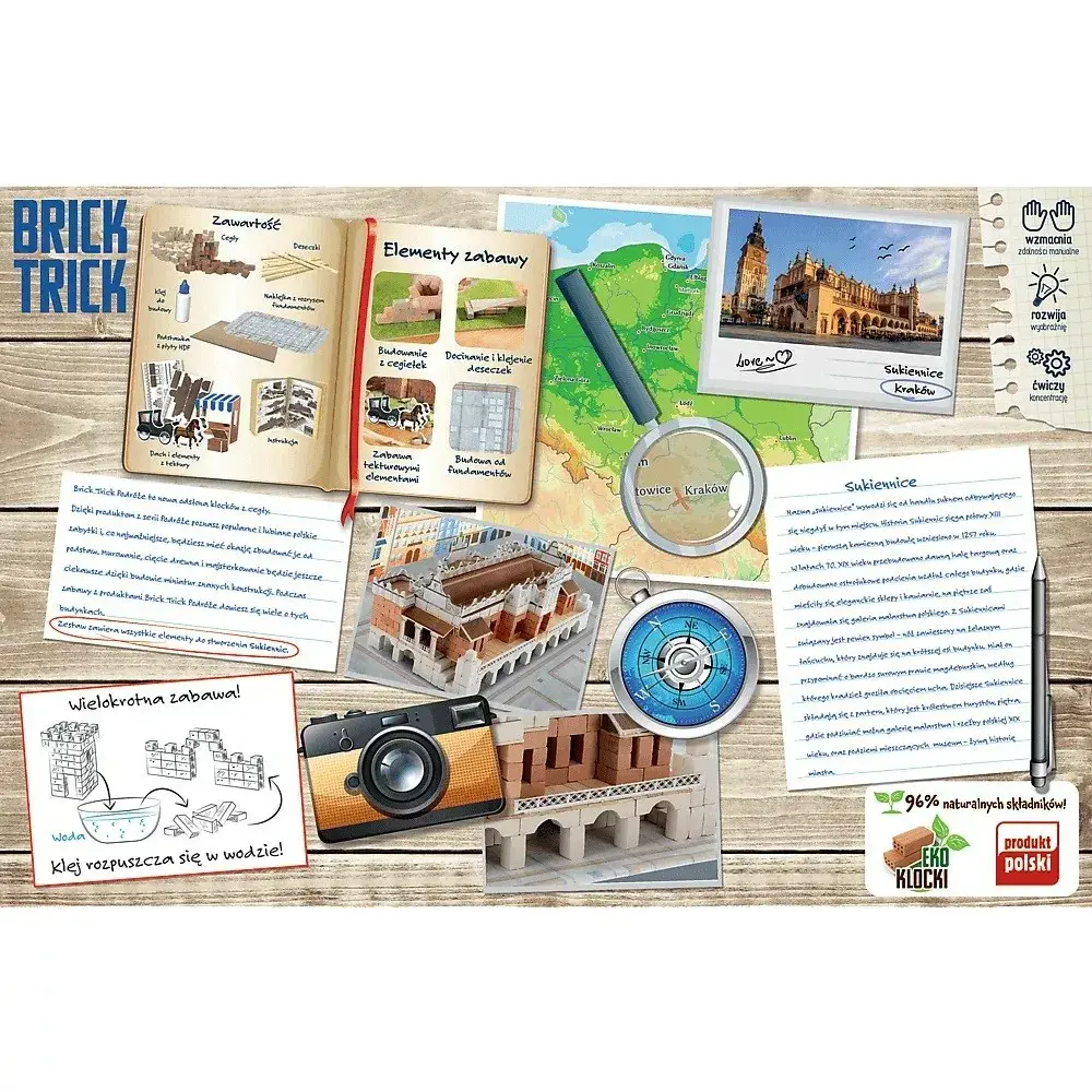 TREFL Blocks Brick Trick Sukiennice 61549 komplekts Photo 5