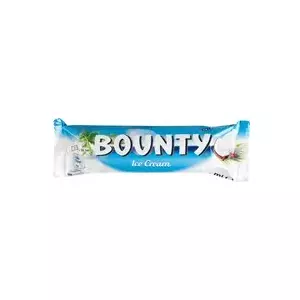 Chocolate bar Bounty Bounty Ice 50.1 ml — coconut filling coated with milk chocolate, 50.1 ml