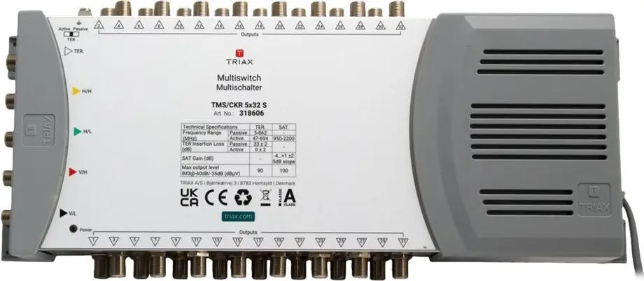 Multislēdzis Triax TMS/CKR 5x32S 4SAT 1Terr
