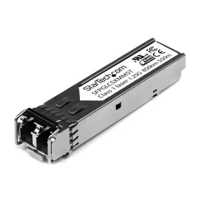 SFP модуль StarTech SFPGLCSXMMST 1000BASE-SX Gigabit Ethernet многомодовый оптический трансивер 850нм LC 550м совместимый с Cisco