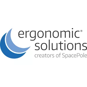 POS stiprinājums ergonomic solutions SPV1301-02 — metāla, melns, atbalsta līdz 12 kg, VESA 75×75 un 100×100 mm