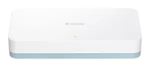 Коммутатор D-Link DGS-1008D/E — неуправляемый, 8 портов Gigabit Ethernet (10/100/1000), питание 5 В DC, пропускная способность 16 Гбит/с