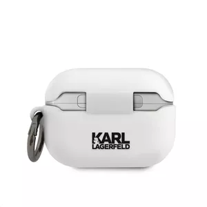 KLACAPSILCHWH Karl Lagerfeld Choupette Head Силиконовый чехол для Airpods Pro белый