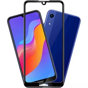 Tempered Glass screen protector for Huawei Honor 8A / Y6S — 9D Full Coverage, Black