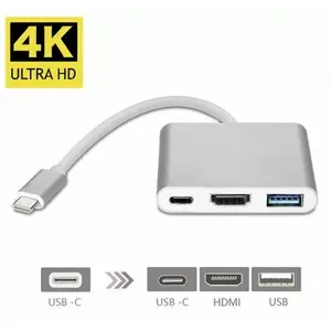 USB-C мультипортовый адаптер fusion accessories FUS0011 с USB 3.0 и HDMI, вес 0.055 кг