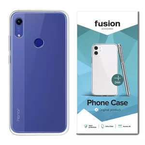 Silicone Case for Honor 8A by fusion accessories, transparent, 2 mm thickness