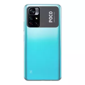 Protective back case Fusion Accessories for Xiaomi Poco X4 Pro 5G — 1 mm transparent silicone