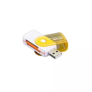 Fusion compact card reader SDHC / Micro SD / SDXC / M2 / TF / orange