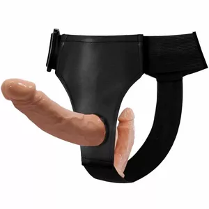 Double Dildo BAILE Silicone Black