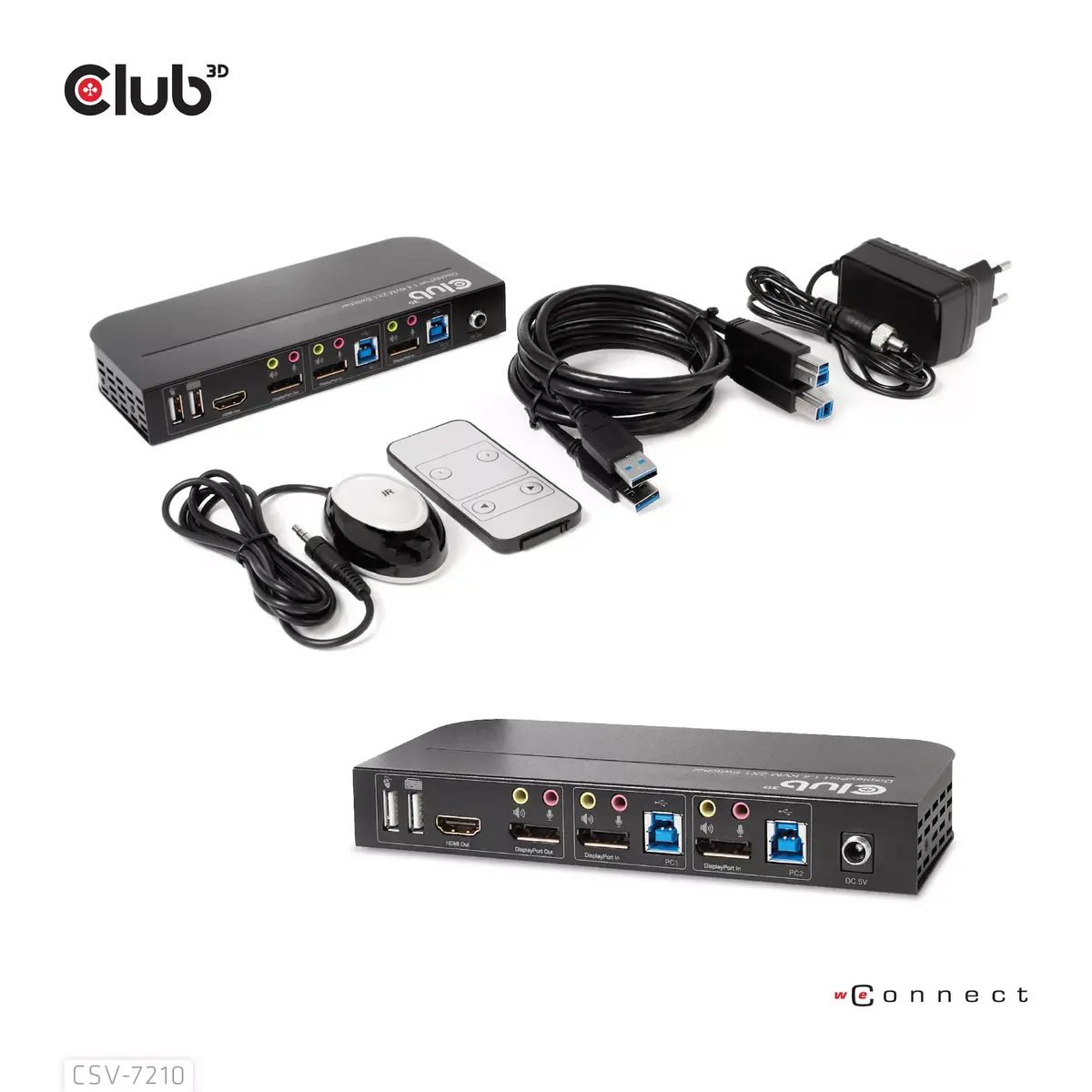 KVM переключатель CLUB3D DisplayPort HDMI CSV-7210 Photo 4