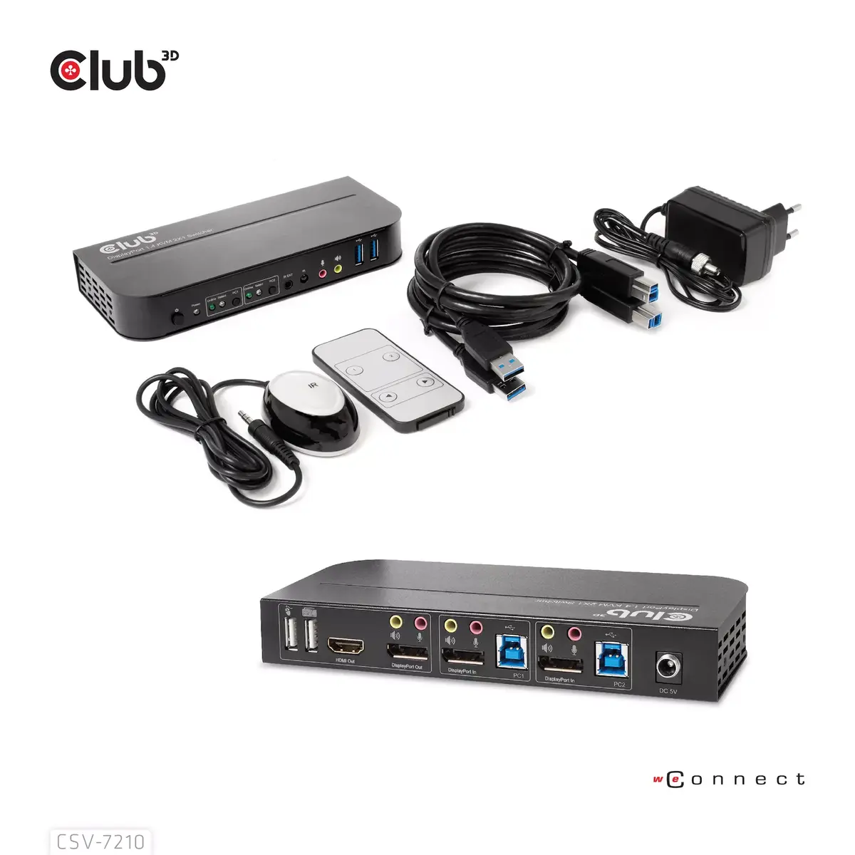 KVM переключатель CLUB3D DisplayPort HDMI CSV-7210 Photo 5