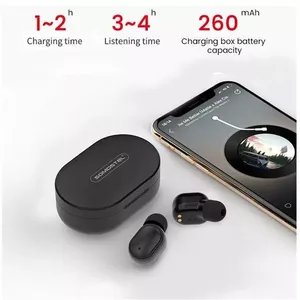 Somostel SMS-J13 Macaron TWS In-Ear Bluetooth Headphones, Mint, 260 mAh Charging Case
