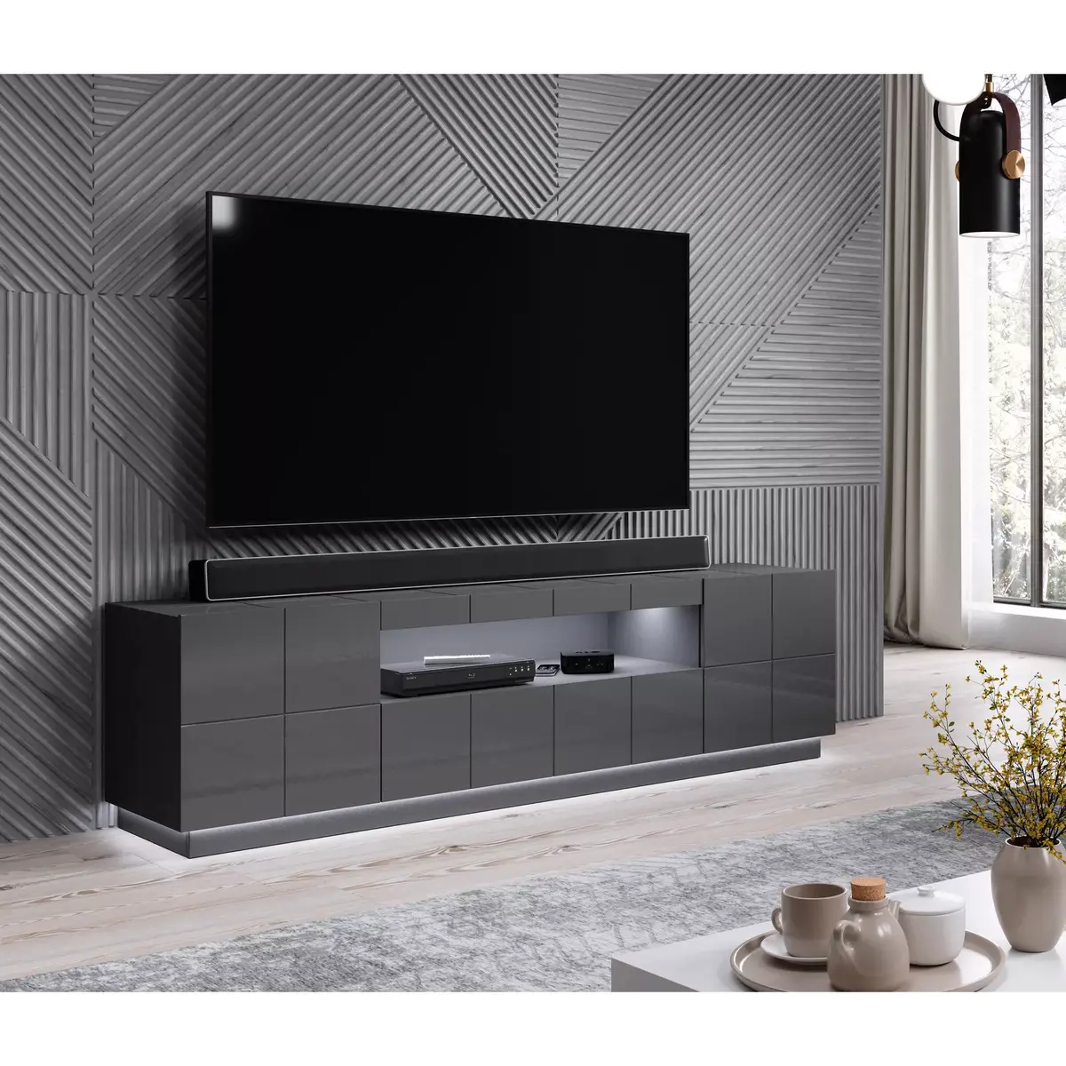 ТВ-тумба с LED-подсветкой Cama Meble REJA Photo 2