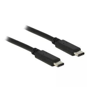 USB kabelis DeLOCK 0.5m USB 2.0 USB C melns