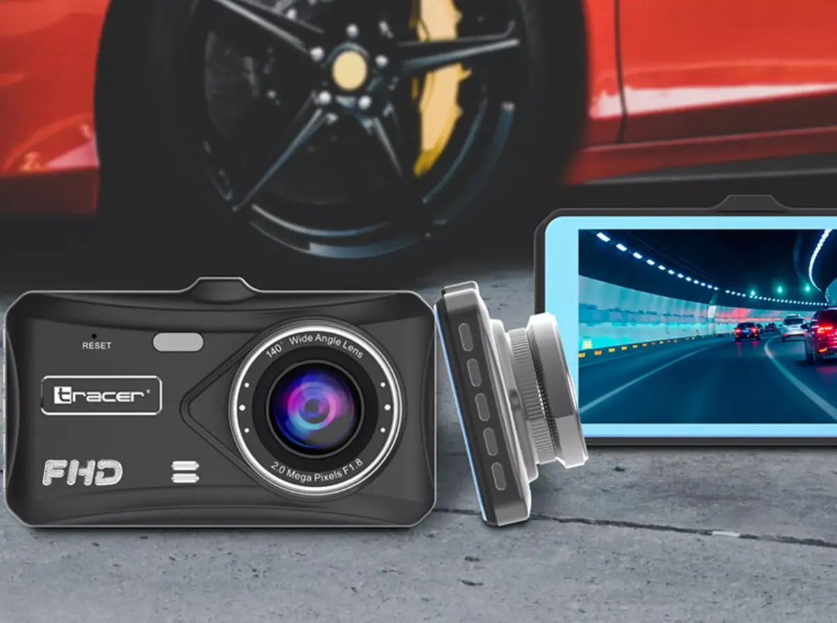 Auto reģistrators TRACER 4TS Full HD divkanālu Photo 6