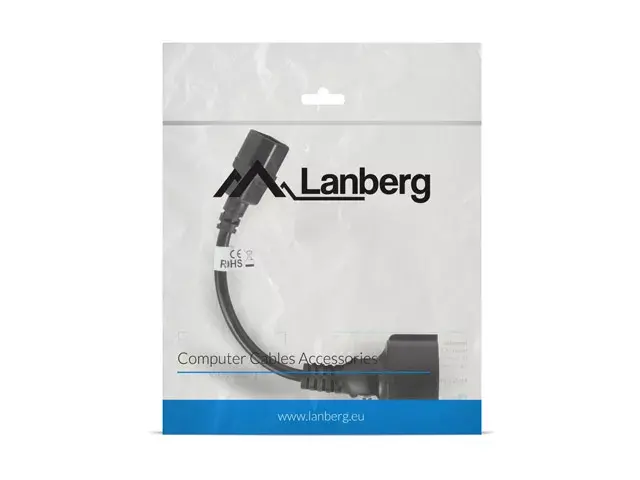 LANBERG кабель питания C14—C14 0.18 м Photo 4