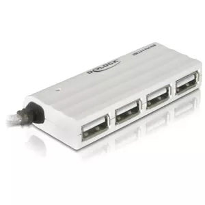 USB хаб DeLOCK 87445 4-портовый внешний 480 Mbit/c Белый