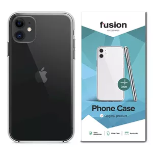 Protective Silicone Case for Xiaomi Redmi Note 9 by fusion accessories, Transparent, 2 mm