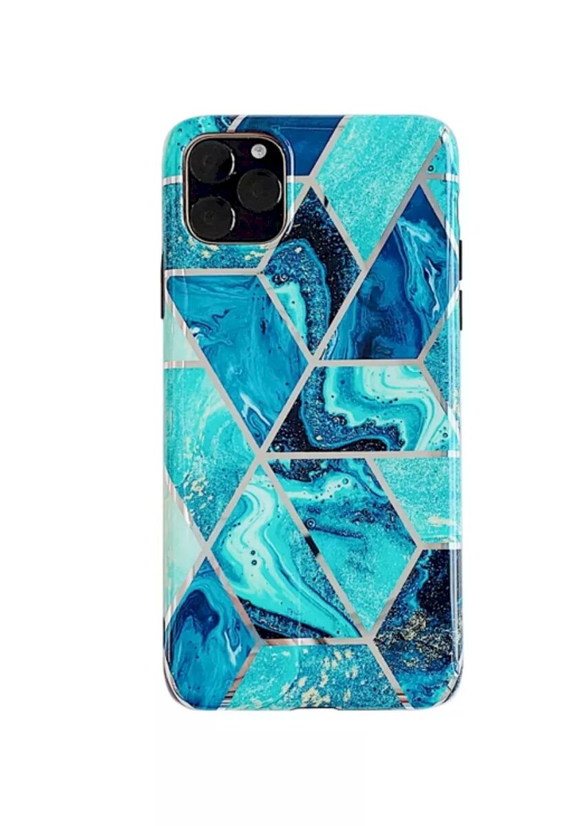 Fusion Geometric Marble silikona vāciņš Apple