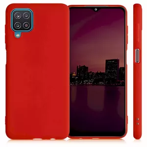 Fusion Elegance Fibre Protect silikona vāciņš Samsung Galaxy A12 (A125), sarkans