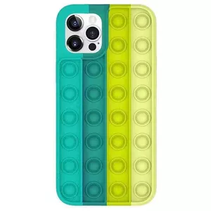 Fusion Pop it silikona vāciņš Apple iPhone 12 Pro Max, dzeltens-zaļš