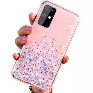 Fusion Accessories Glue Glitter silikona vāciņš Apple iPhone 13 Pro, rozā