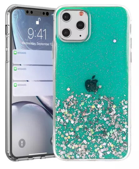 Fusion Glue Glitter silikona vāciņš Apple